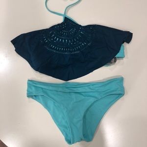 Victoria Secret PINK Flounce Halter Bikini